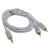 2 M. "Y" Cable, 3.5mm Stereo Plug to Two RCA Plugs