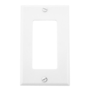 Single Gang White Plastic Wall Plate