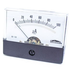 0-100 UA, 2 3/8 Inch Full View Panel Meter