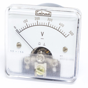 0-500 Vdc, 1 3/4 Inch Panel Meter